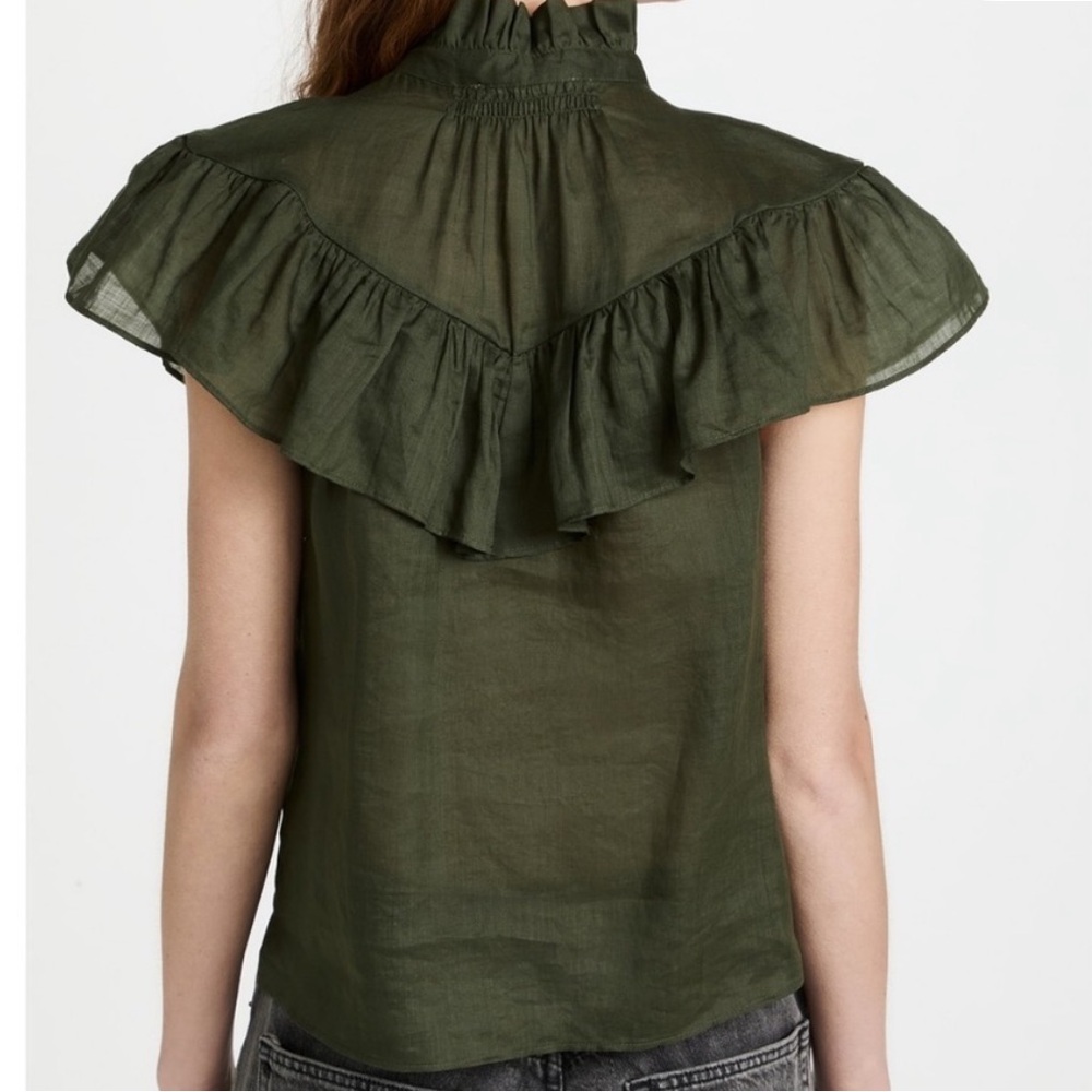 Frame Denim Olive Ruffled Blouse - Picture 4 of 5